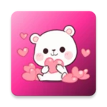 cute stickers android application logo